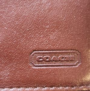 Coach Black and Brown Leather Vintage Wallet
